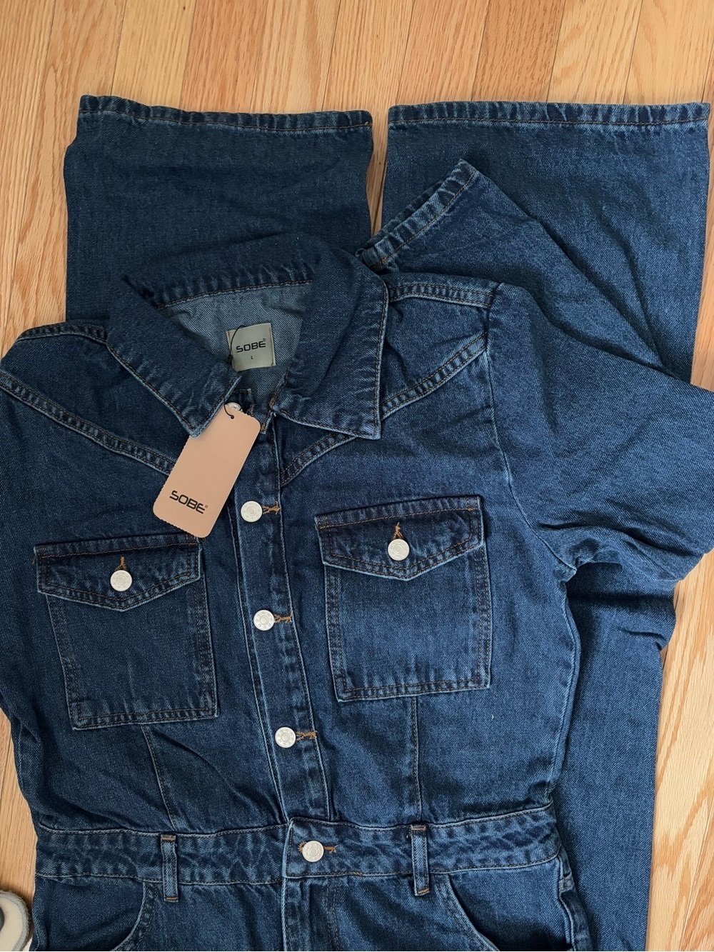 Women Denim Jumpsuit Premium Jean One Piece Outfit Casual Chic Overalls Romper - Picture 7 of 10